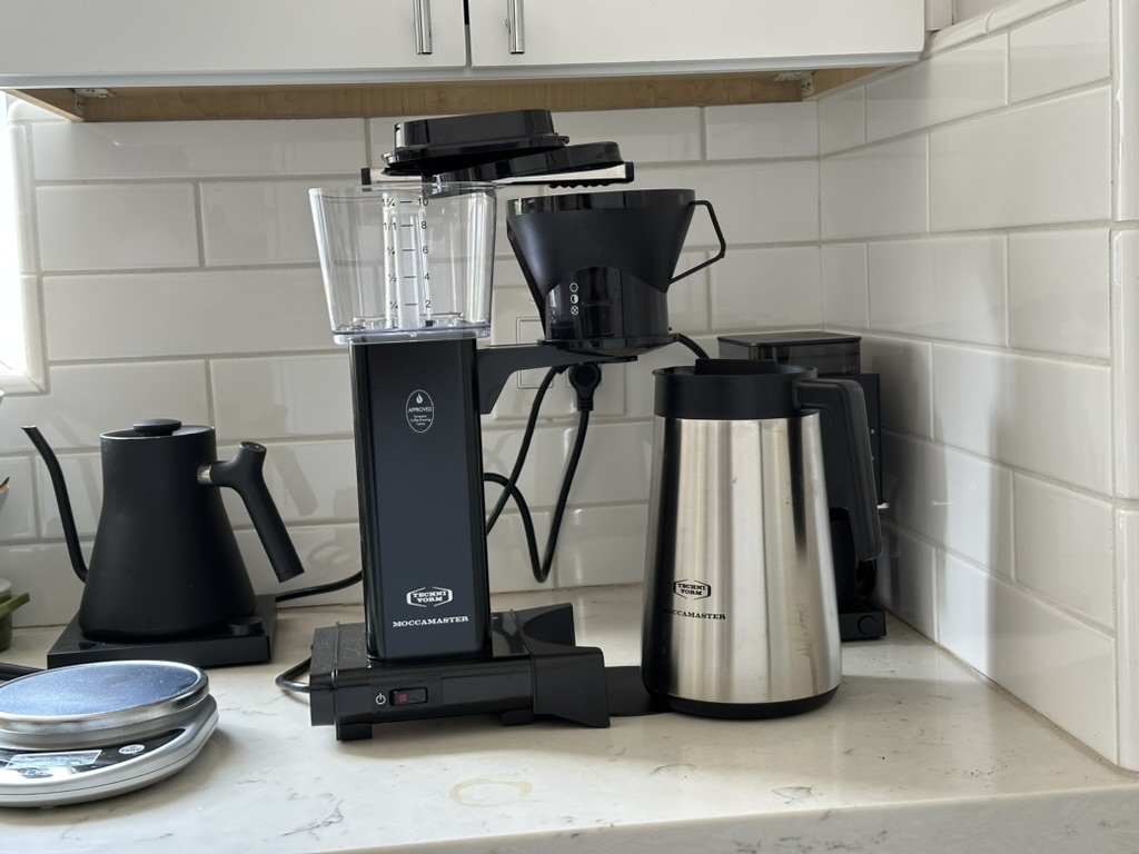 Our new Technivorm Moccamaster in action